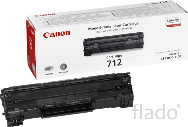Заправка картриджа Canon cartridge 712 lbp-3010 / 3100 / 3020
