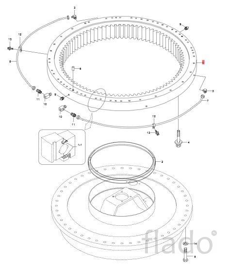 Круг поворотный Hyundai R520LC9 81QB-01020 81QB-01021