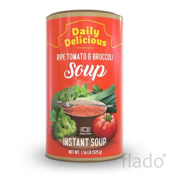 Дейли Делишес суп из спелых томатов и брокколи