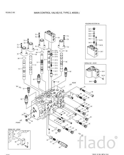 31Q9-17000P / 31Q9-17001P / 31Q9-17002P Гидрораспределитель HYUNDAI