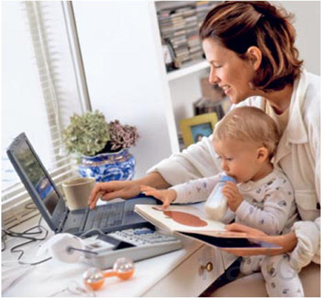 Работа в интернет для активных  женщин, мам, домохозяек