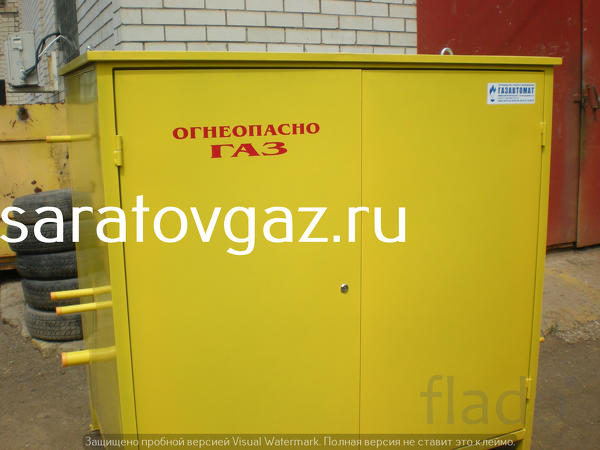 газорегуляторный шкафной ГРПШ-10 с газовым обогревом , ГРПШ-10МС с газ