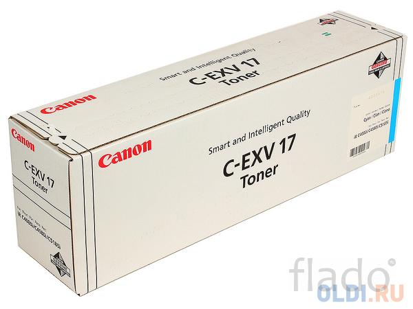 Тонер-картридж оригинальный Canon C-EXV17 GPR-21 Cyan (синий)