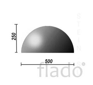 Бетонная полусфера d500хh250 мм (парковочный ограничитель) арт.5002533