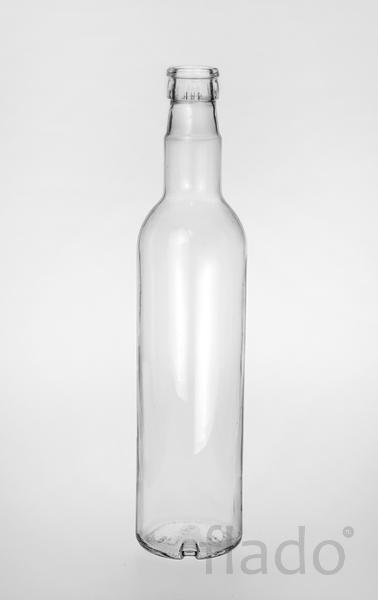 Бутылка стеклянная 0.5 л. круглая, гуала горло КПМ-30.