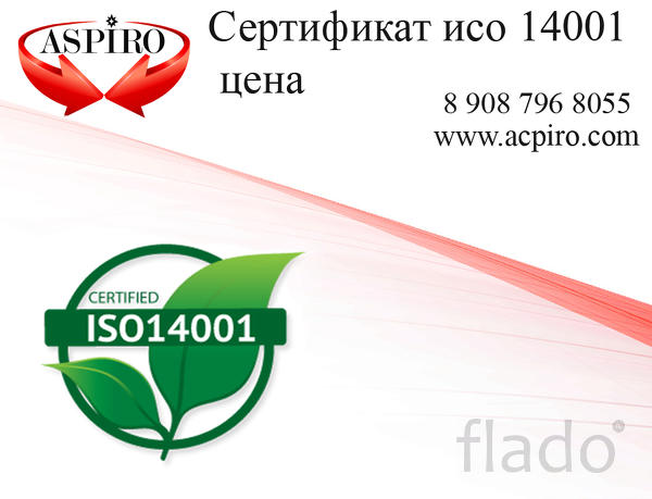 Сертификат 14001 с реестром за сутки для Череповца