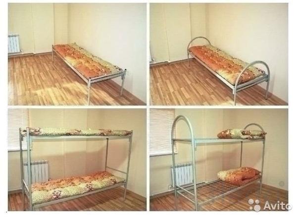 Кровать металлические для рабочих, общежитий, для комплектации бытовок