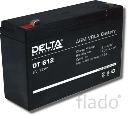 Delta dt 612 аккумулятор герметичный свинцово-кислотный