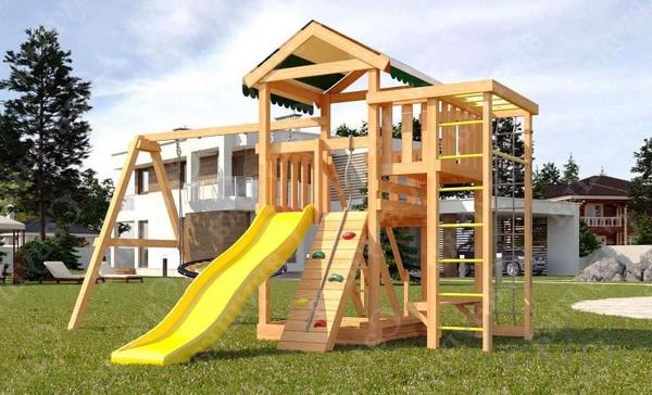 Детская площадка Савушка Мастер 3 + качели-гнездо