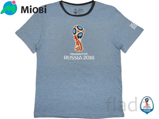 Футболка 2018 FIFA World Cup Russia мужская, голубой/черный