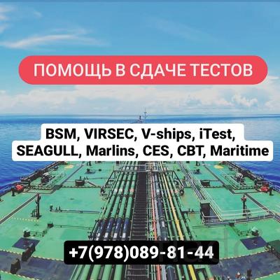 Помощь в сдаче BSM, VIRSEC, V-ships, iTest, Seagull, ASK, STCW, ECDIS