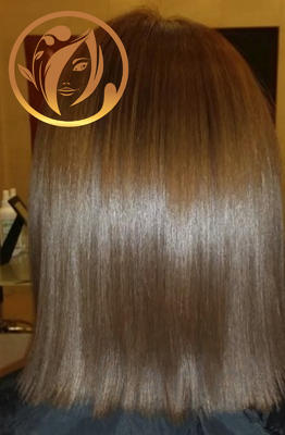 Кератиновое выпрямление волос (35см) + ботокс на продукции Prodiva