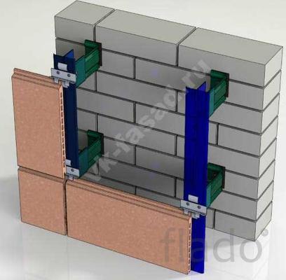 Вентилируемый фасад под керамическую плитку
