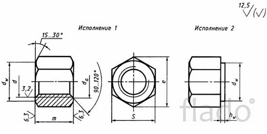 Гайка ГОСТ 15525-70