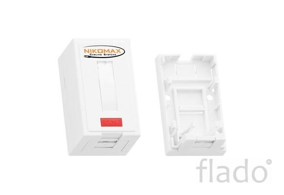 Nmc-mb1p-st-wt корпус настенной розетки