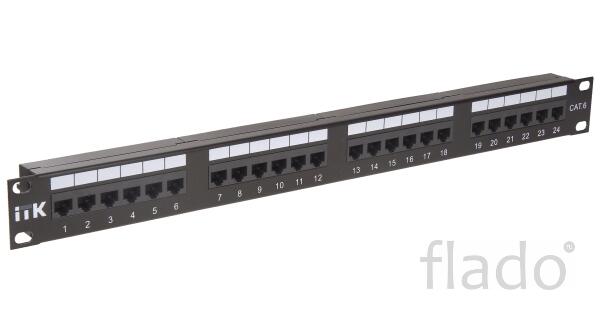 Pp24-1uc5eu-d05, 1u, 24 порта (dual) патч-панель кат.5е utp