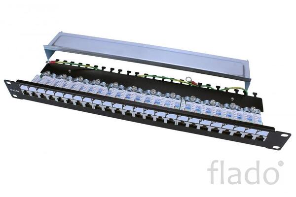 Pp3-19-24-8p8c-c5e-sh-110d патч-панель 19″, 24 порта
