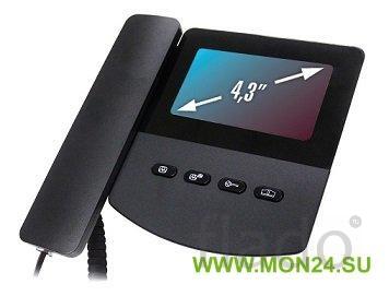 Quantum qm-433c (черный) монитор домофона цветной