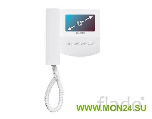 Qm-433c_k_exel (белый) монитор домофона цветной