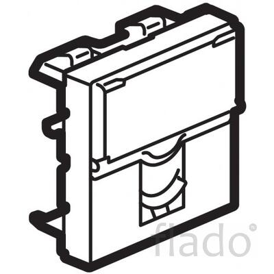 Legrand 078731 розетка mosaic rj11 2 модуля (famille 0512)