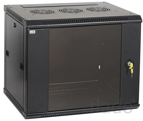 Lwr5-18u64-gf (черный) шкаф телекоммуникационный 19″, дверь стекло