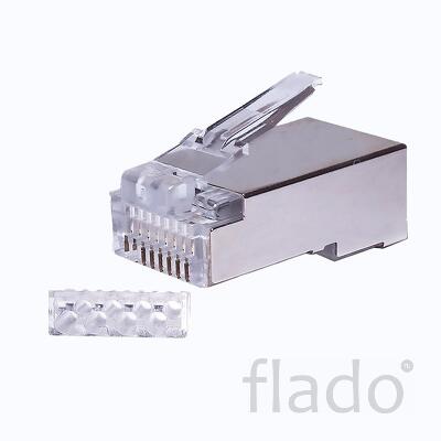 Коннекторы 8p8c ftp cat.6 3u (rj-45) (100шт) (10-0202) разъем rj-45