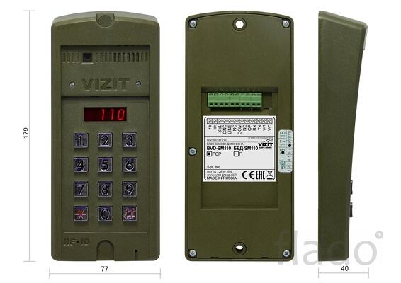 Бвд-sm110fcp вызывная панель видеодомофона