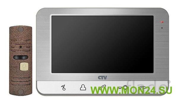 Ctv-dp701 s (серебро) комплект видеодомофона