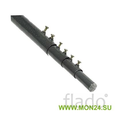 Мачта стальная серая 8 м. телескопическая