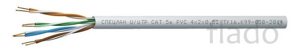 Спецлан u/utp cat 5e pvc 4х2х0,52 кабель симметричный (витая пара), од