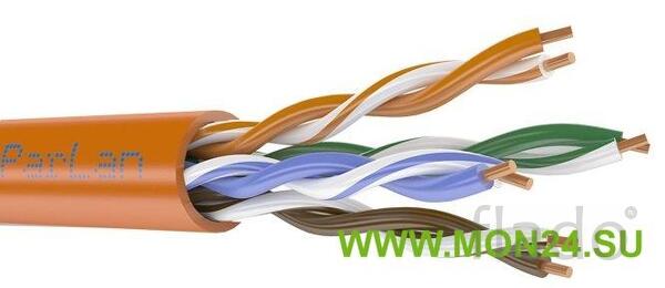Parlan u/utp cat5e zh нг(а)-frhf 2х2×0,52 кабель витая пара (lan) для