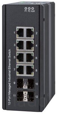 Nis-3500-2408ge (65lgg512) промышленный коммутатор управляемый 12-порт