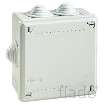 Коробка ответвительная с кабельными вводами ip55, 100х100х50 (53800) к