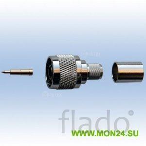 Разъем n-типа, вилка, для кабеля 5d (обжимной)