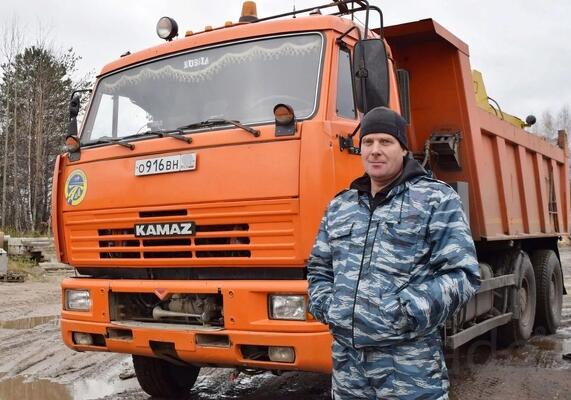 Водитель кат. СЕ на самосвал КАМАЗ