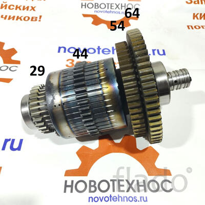 Вал АКПП ZY265 с количеством зубьев 29/44/54/64 в сборе с фрикционными