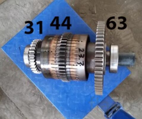 Вал АКПП ZY265 с количеством зубьев 63/44/31