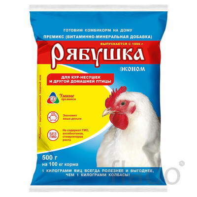 Премикс Рябушка для сельскохозяйственной птицы 0,5 эконом 500г