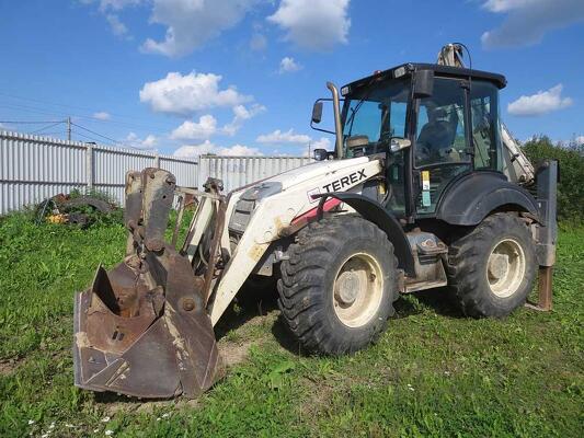 Экскаватор-погрузчик Terex 970, макс. опции, 3 ковша