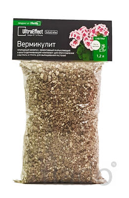 Агро вермикулит UltraEffect 1,2 литра (Универсальный субстрат EcoLine)