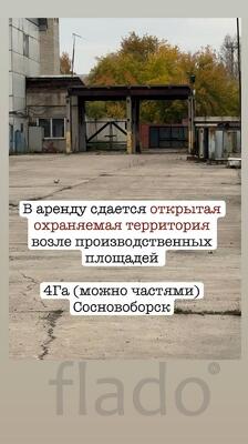 В аренду сдается открытая охраняемая территория