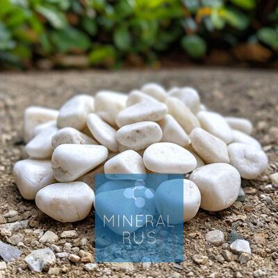 Галтованный мраморный щебень