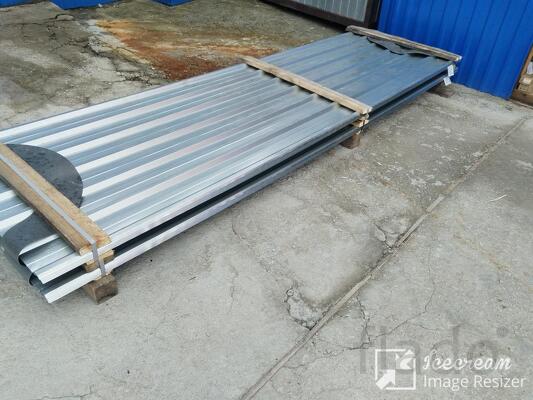 Профнастил оцинкованный мп20 0.4 мм 1.08м 4м