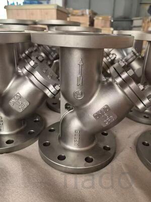 Сетчатый фильтр фланцевый типа Y из нержавейки CF8 PN16 DN80