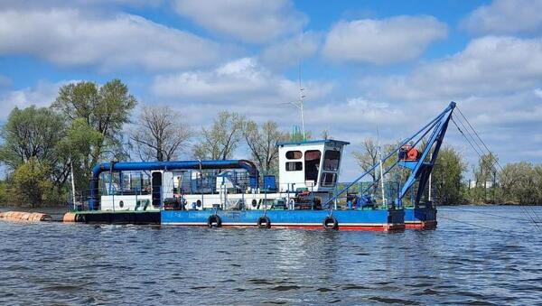 Земснаряд дизельный фрезерный рыхлитель для грунтов