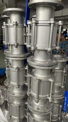 Кран шаровой трехсоставной фланцевый нержавеющий Ру16 с ручкой