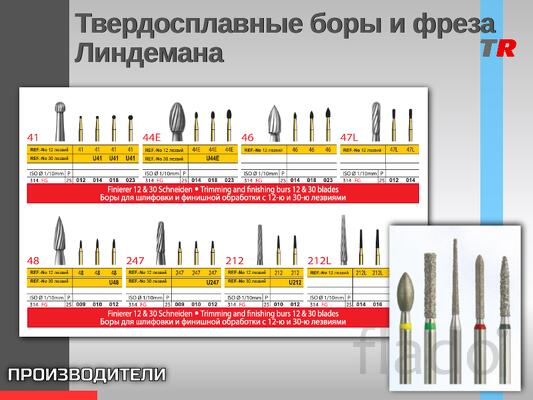 Фрезы Линдемана используются в хирургической стоматологии для разрезан