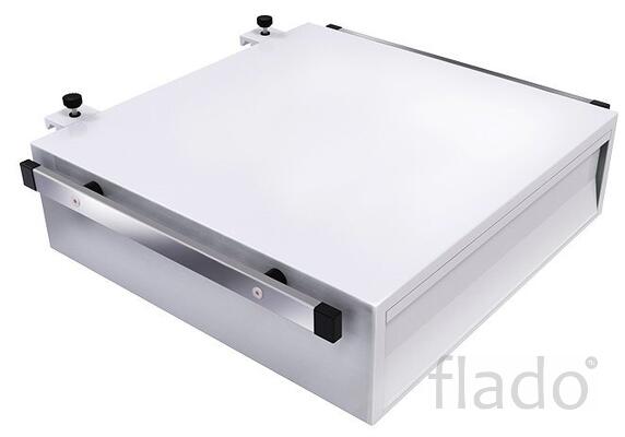 Полка с выдвижным ящиком для крепления к настенному медрельсу