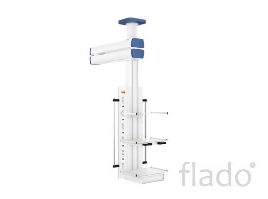 Потолочная двухплечевая медицинская консоль CADUCEUS C2-V