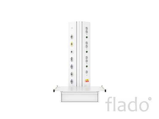 Настенная вертикальная медицинская консоль CADUCEUS CS07